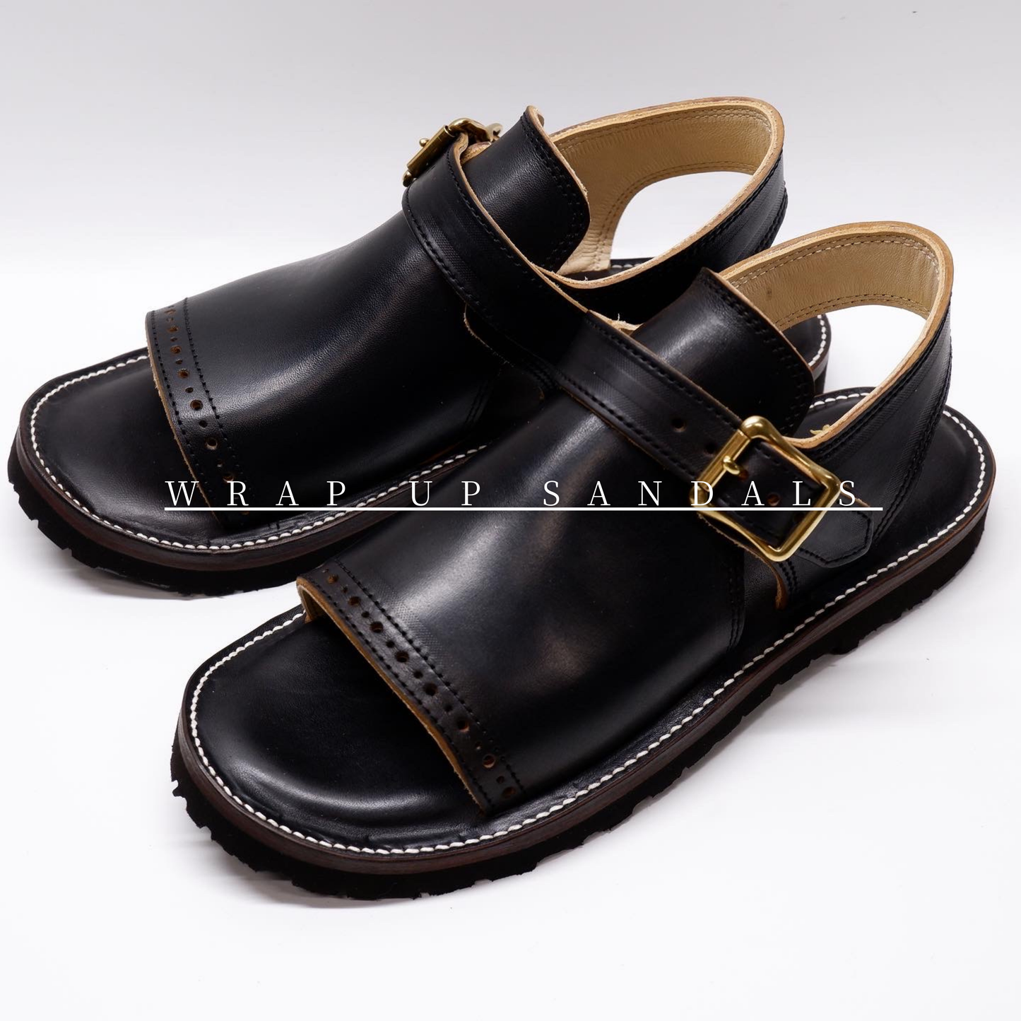 WRAP UP SANDALS”ホースバットレザー”